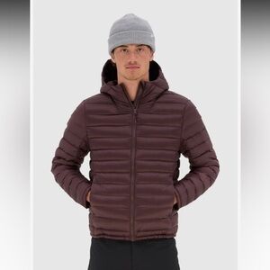 Men's Vallier light 100 % goose down Black Puffer Jacket in black